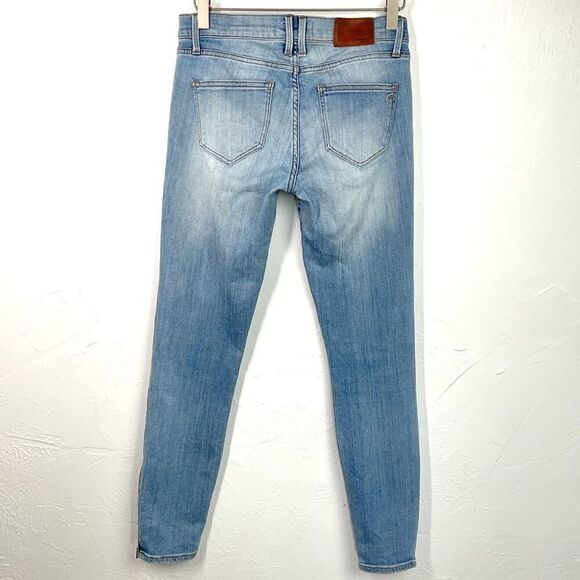 Madewell Blue Light Wash Skinny Skinny Ankle Zip Jeans 25 - Picture 4 of 6